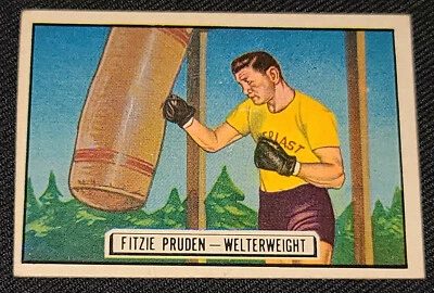 1951 - TOPPS - RINGSIDE - BOXING /BOXER - CARD #65 - FITZIE PRUDEN - ORIGINAL - Image 1 of 2