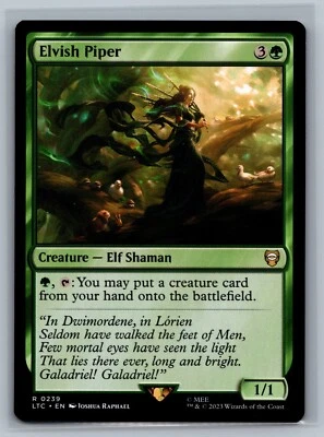 Magic MTG Commander: The Lord of the Rings Elvish Piper #0239 TCG CCG - Image 1 of 2