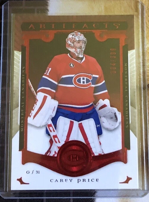 Carey Price Red 334/399 15-16 UD Artifacts Montreal Canadiens - Image 1 of 2