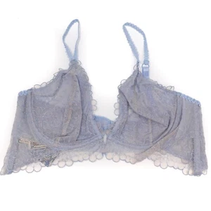 Free People Intimately FP Lucia Underwire Bra Blue Hydrandea Lace Size 36B NWT - Picture 1 of 7
