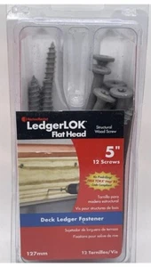 FastenMaster LedgerLOK 5" Flachkopf Deck Ledger Befestigung 12 Schrauben FMLLF005 NEU - Bild 1 von 1