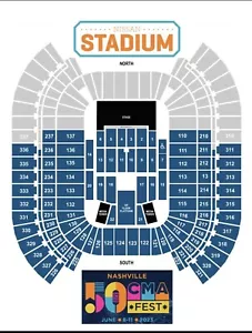 (4) 2025 CMA Music Festival (CMA FEST) Tickets Section 335, row A! THURSDAY 6/5! - Picture 1 of 2
