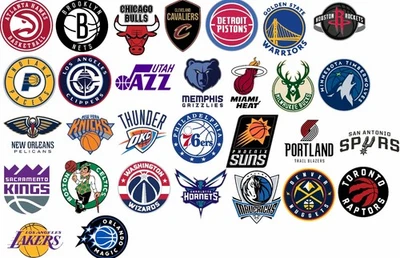 Adesivos de logotipos da NBA ~ Todas as equipes ~ Todos atuais - Imagem 1 de 4