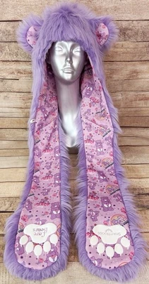 Authentic SpiritHoods x Care Bears 2018 Share Bear Faux Fur Spirit Hood Hat Rare - Image 1 of 4