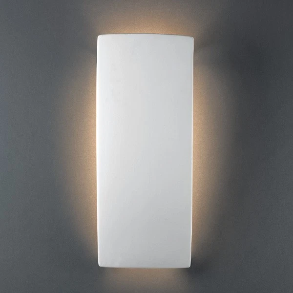 Justice Design , Ambiance Ceramic Wall Sconce Lighting, 100 Watts, Bisque - Image 1 of 1