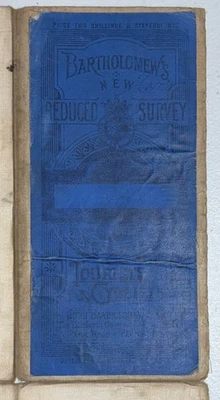 Antiguo mapa del club turístico Bartholomew’s Cyclists’ - hoja 15 Norfolk c.1902-1912 Foto 1 de 4