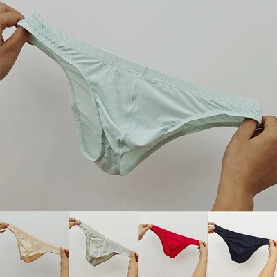 Slip intimo uomo in rete traspirante marsupio vita bassa per comfort moderno - Immagine 1 di 4