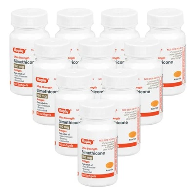 Rugby Ultra Strength Simethicone Gas Relief 180mg Softgel Pills 10 Count - Image 1 of 4
