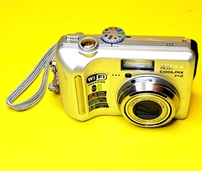 🔥LENS ERROR🔥NIKON COOLPIX P2 5.1MP DIGITAL CAMERA 3.5X ZOOM COMPACT + BATTERY - Image 1 of 4