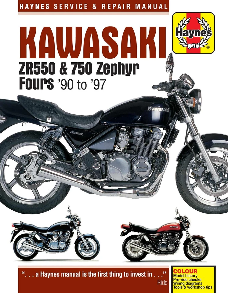 Kawasaki ZR550 & 750 Zephyr Fours (1990-1997) Haynes Repair Manual - Image 1 of 4