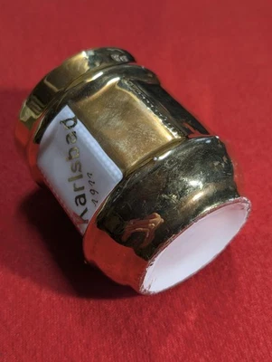 Gold Andenken Tasse - Karlsbad - Böhmen 1911 Handbemalt - Bild 1 von 4