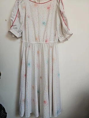 Vestido Vintage Años 80 Modesto Old Money Clásico Midi Talla 10 12 M Foto 1 de 4