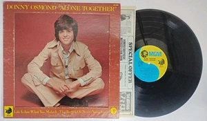 Donny Osmond: Alone Together LP Vinyl Record Album Frame Cover 1973 Original Pop - Picture 1 of 3