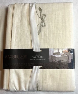 RACHEL ZOE TOVAGLIA FIOCCHI CREMA ORO 60 X 120 100% POLIESTERE NUOVO CON SCATOLA - Foto 1 di 3