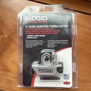 RIDGID 3/4"Close Quarters 3/16" to 15/16" Model 104 Tubing Cutter 32985 Open Box - Picture 1 of 2