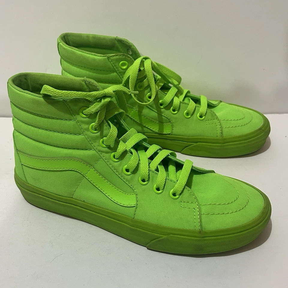 Zapatos de skate VANS High Top verde neón para hombre talla US 7.5 para mujer "US 9" Foto 1 de 4