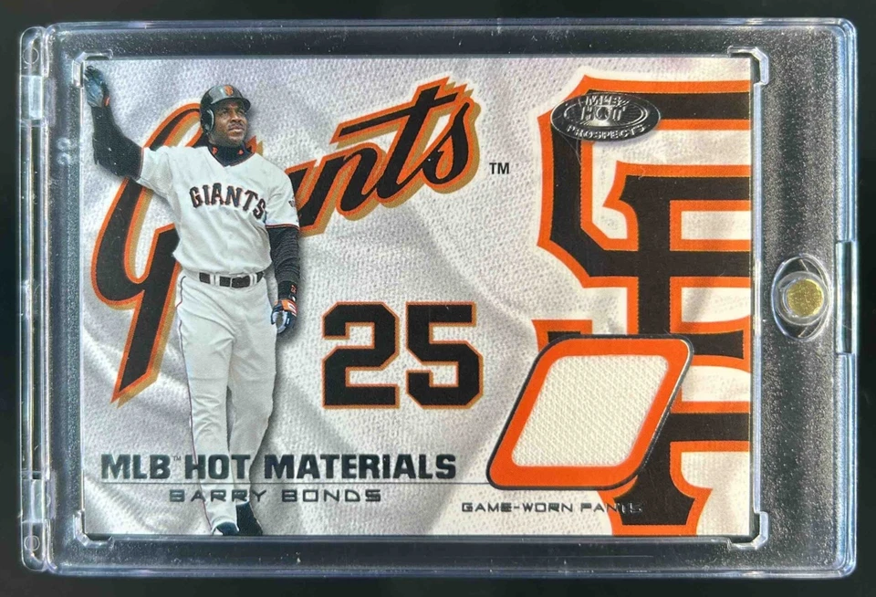 2002 Fleer Hot Prospects Barry Bonds MLB Materials GU Pants #HM-BB2 Giants - Image 1 of 2