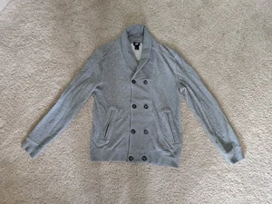 Mens H&M Gray Cardigan Sweater Size Medium. Classic style - Picture 1 of 5