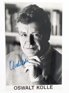 Colle Oswalt - sceneggiatore - autografo originale - circa 15x10 cm - cartolina autografata - Foto 1 di 2