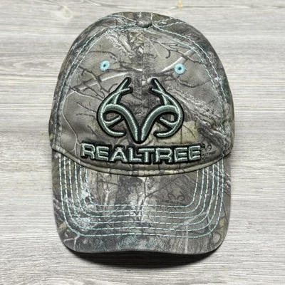 Boné Realtree chapéu alça traseira camuflagem camuflagem bordado caça ao ar livre masculino - Imagem 1 de 4