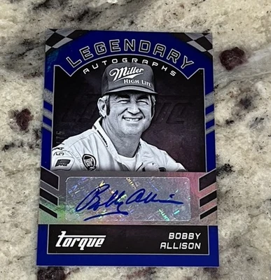 2016 Panini Torque Legendary Autographs Blue # 54/75 Bobby Allison No. LA-BA  - Image 1 of 2