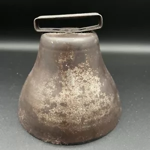 Antiguo cencerro Clapper de acero y hierro fundido - rústico con bonita pátina - Imagen 1 de 7