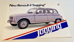 Brochure de Vente RENAULT 4 JOGGING en Allemand - Non Daté - Bel Etat. - Foto 1 di 2