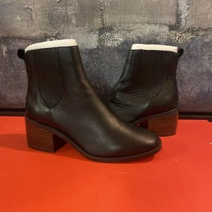 Women’s Splendid Amalie Chelsea Boots Black Leather Size 7.5 W/O Box Defective @ - Picture 1 of 6