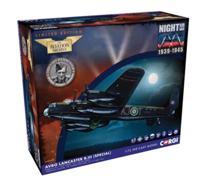 1:72 Corgi Avro Lancaster BIII Special ED825 617 Sqn RAF, Fighter Diecast Model - Image 1 of 4