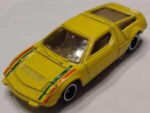 Vintage Welly ? Maserati Bora ? Yellow 1:64 Scale Diecast Italian Exotic Car HTF
