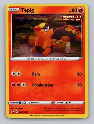 Tepig #SWSH172 Promo Pokemon TCG SWSH: Sword & Shield Promo Cards - Image 1 of 2