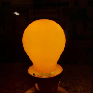 10x Yellow Colour 40W Bulb 240V B22 Bayonet Cap Dimmable Incandescent Lamp Endon - Picture 1 of 9