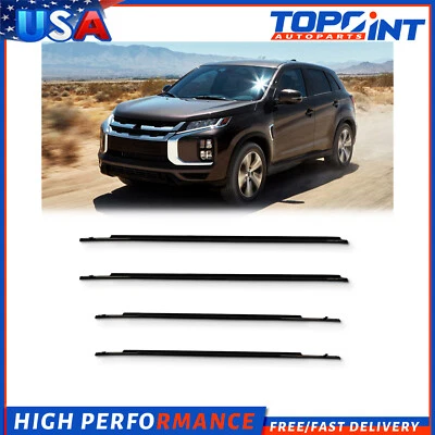 For 2011-2023 Mitsubishi Outlander Sport Door Window Moulding Trim Seal Belt - Image 1 of 4