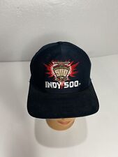 Vintage 1997 Indianapolis Indy 500 Tan Strapback Hat Cap Logo Athletic