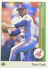 1989 Upper Deck #517 Dave Clark Cleveland Indians Baseball Card