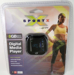 GPX MP3/4, 8 GB, con podómetro, recargable, totalmente nuevo, vendedor de EE. UU. envío gratuito - Imagen 1 de 2