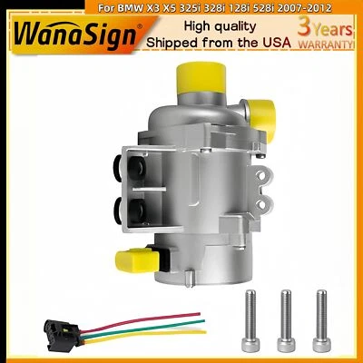 Electric Engine Water Pump w/Bolts For BMW X3 X5 325i 328i 128i 528i 2007-2012 - Image 1 of 4
