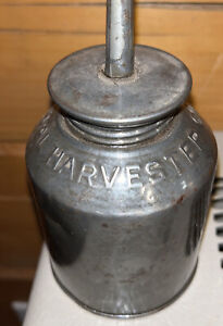 Vintage INTERNATIONAL HARVESTER Co. Agrucultal Adverstising lead Oiler Oil Can