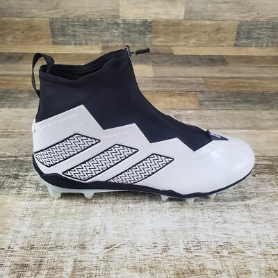 Botines de fútbol Adidas Nasty 2.0 para hombre talla 12 blanco núcleo negro gris cremallera Foto 1 de 4