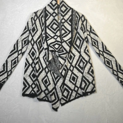 Element Cárdigan Largo Blanco y Negro/Sudadera Shaw - Mujer - Mediano Foto 1 de 4