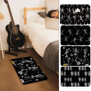 Halloween Skeleton Carpet Spooky Halloween Skeleton Rug Floor Mat - Picture 1 of 16