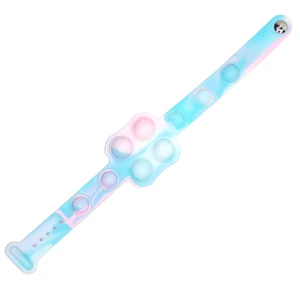 Mini pulsera push pop burbuja pop calmante juguete pulsera sensorial Aqua - Imagen 1 de 2