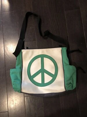 Dante Beatrix Bolso Mensajero Bolso Bebé Verde Signo de Paz Foto 1 de 4