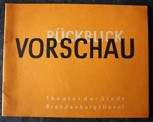THEATER der Stadt Brandenburg, RÜCKBLICK VORSCHAU, 1966/67, illustriert - Bild 1 von 6