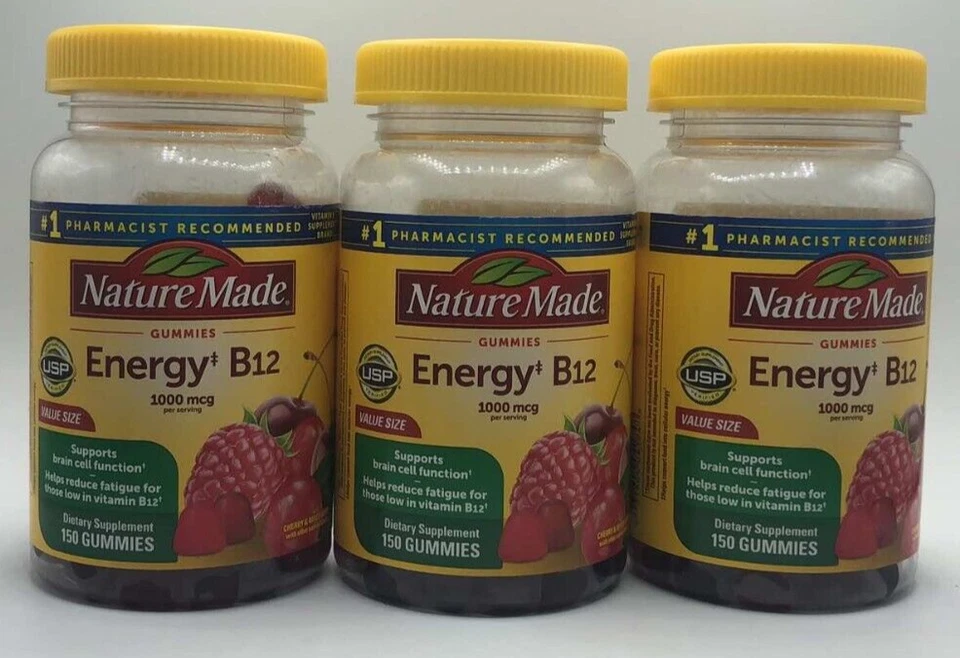Nature Made Energy B12 1000 Mcg Gummies 150 Count