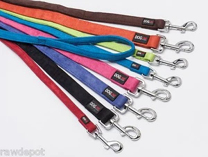 Dogline Soft Padded Comfortable Microfiber Durable Gentle Leash Ultra Suede   - Picture 1 of 1