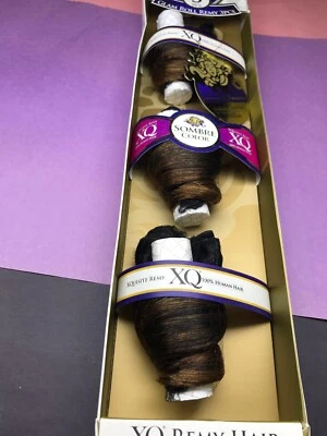 XQUISITO REMY CORTO_CORTE_3 PIEZAS_8 pulgadas_GLAM_ROLL_#SOP27GD30_100% TEJIDO CABELLO HUMANO Foto 1 de 3