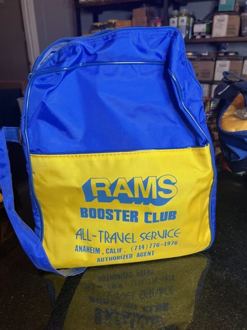Vintage Los Angeles Rams Booster Club Tote Gym Bag Cover