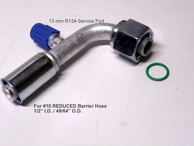 A/C Beadlock Fitting Female O R 90 Deg #10 REDUCED Barrier W/13m PORT 35R1323-3 - Image 1 of 2