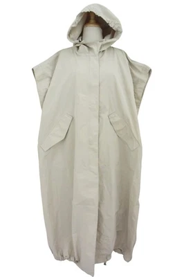 Trench coat com capuz Brunello Cucinelli novo com etiquetas sem mangas IT 48 EUA 12 - Imagem 1 de 4